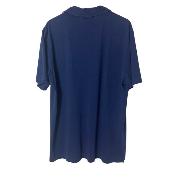 Vineyard Vines Blue Polo Shirt Large Mens Pima Cotton Plaid Underside Collar - Picture 7 of 8